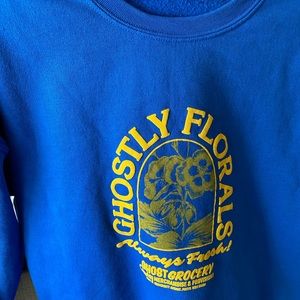 Lonely Ghost, Ghostly Florals crewneck